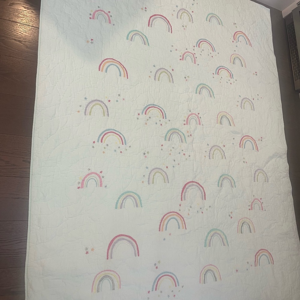 Rainbow Patterned Quilt